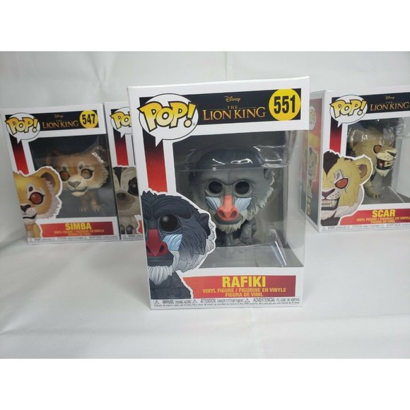Lion King Funko Pop Bundle - Rafiki, Scar, Timon, Simba - Picture 8 of 10